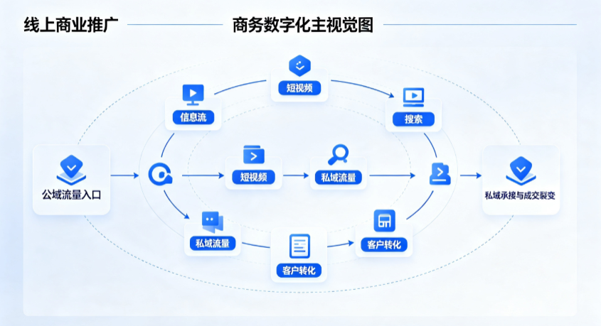 芝罘区线上商业推广怎么做？全域流量闭环搭建与低成本转化实战指南